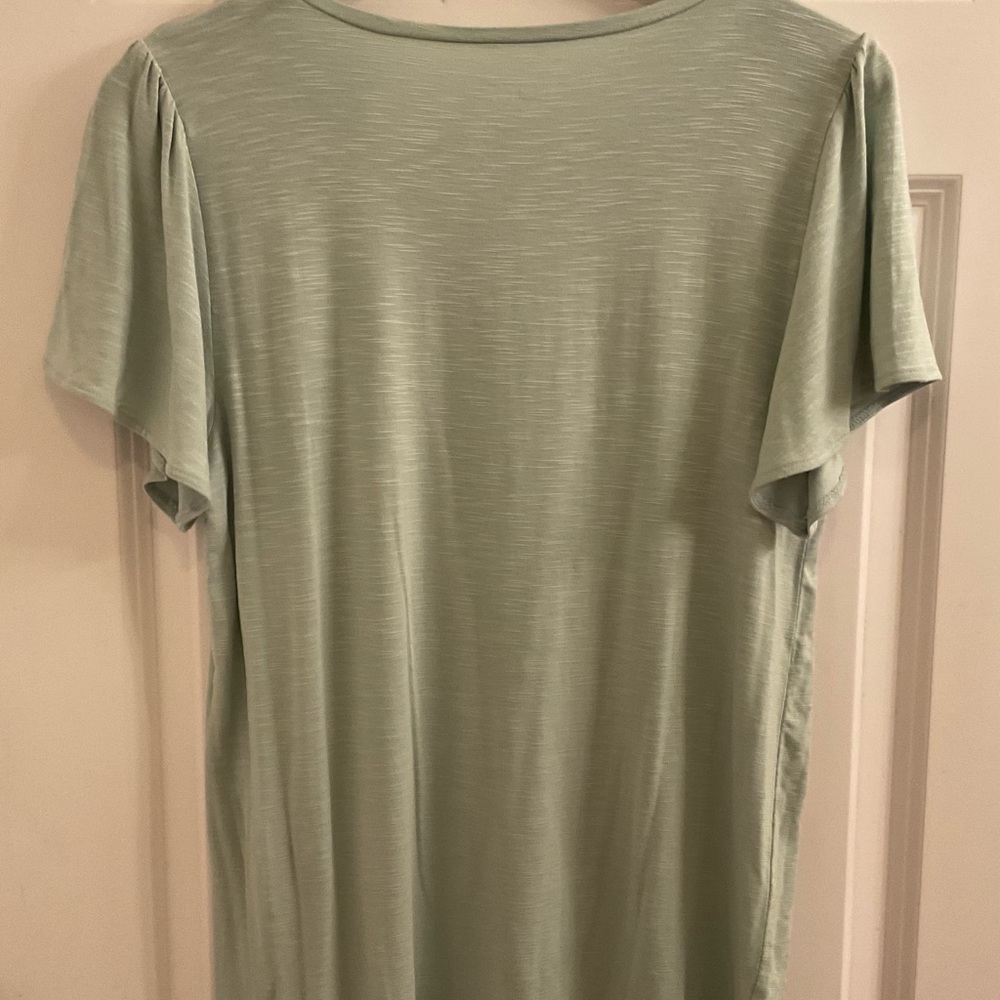 LOFT Outlet Rayon Blend Short Sleeve Top - NWT - Medium - Picture 8 of 9